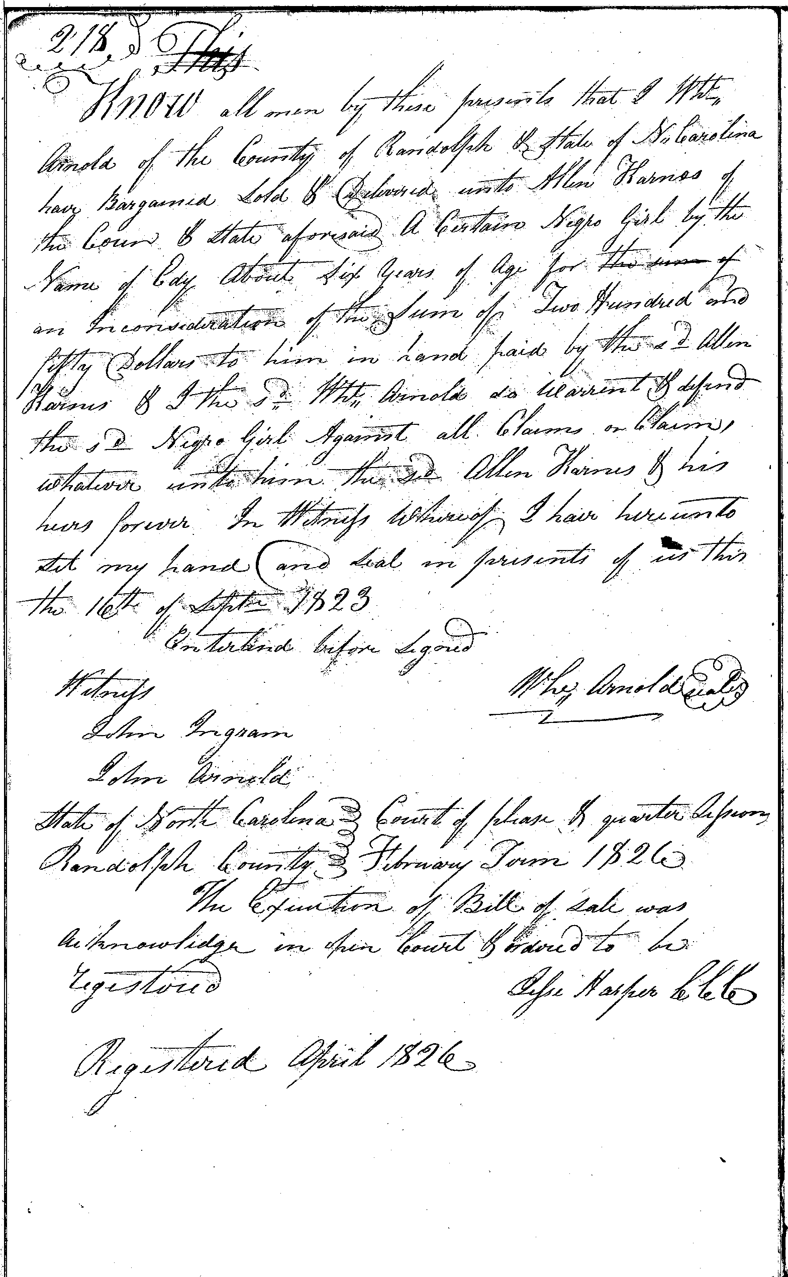slave deed image