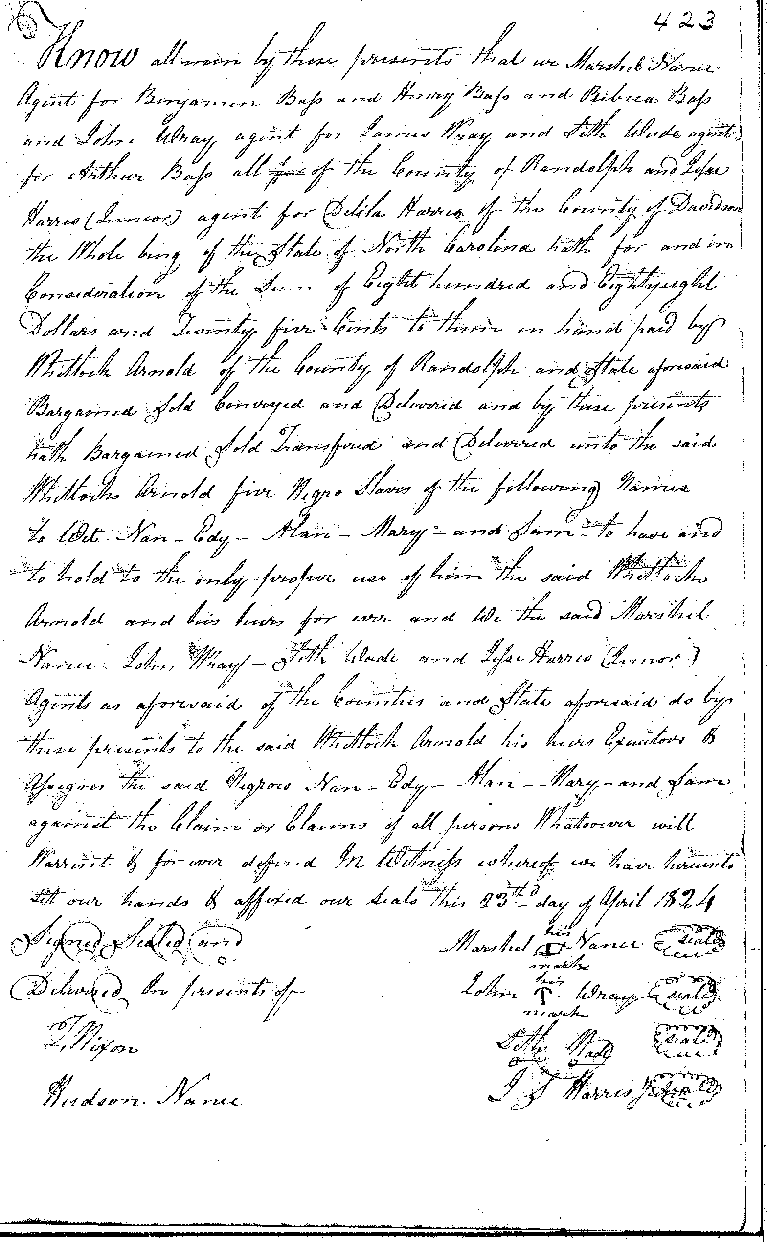 slave deed image